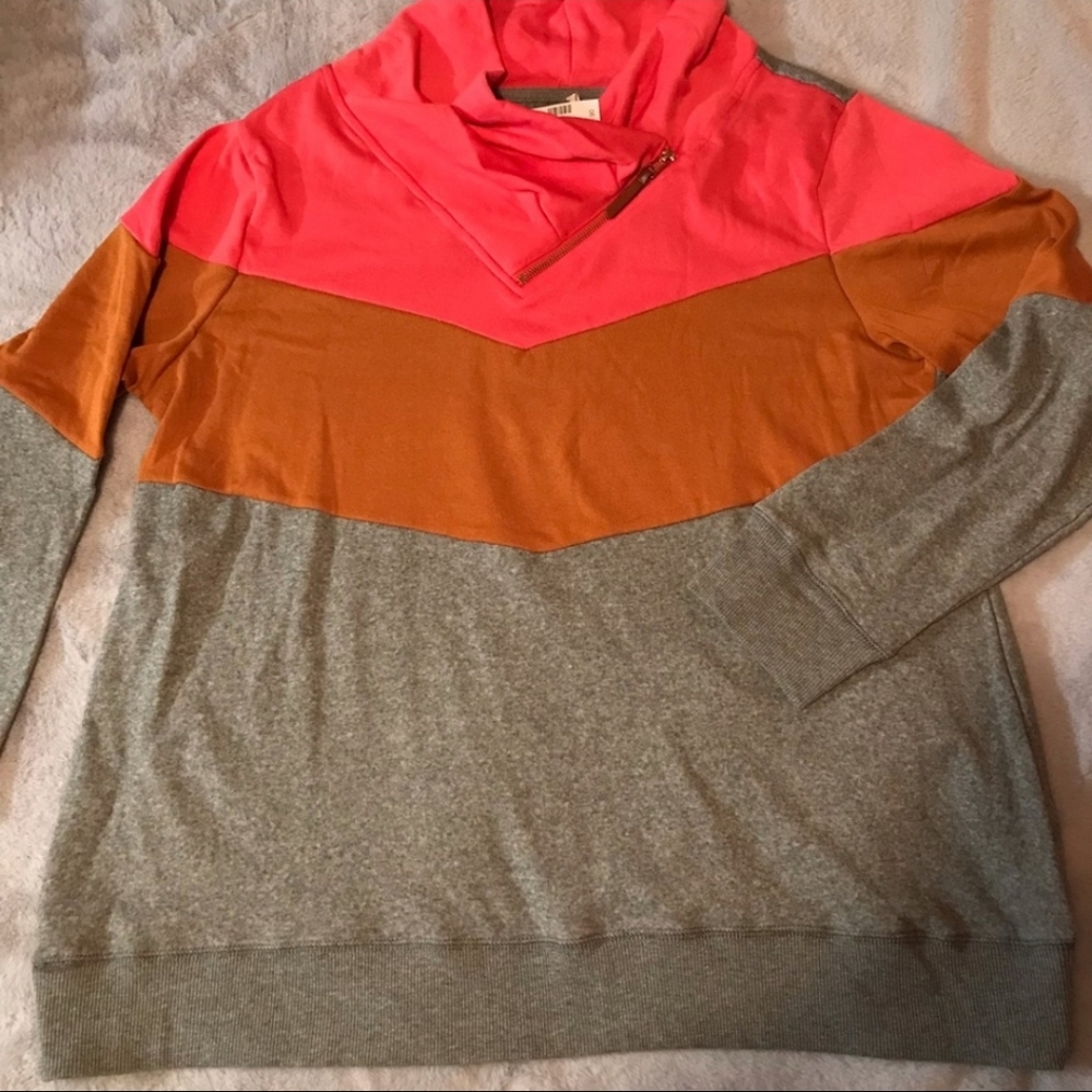 Maurices NWT Colorblock Cowlneck Sweatshirt